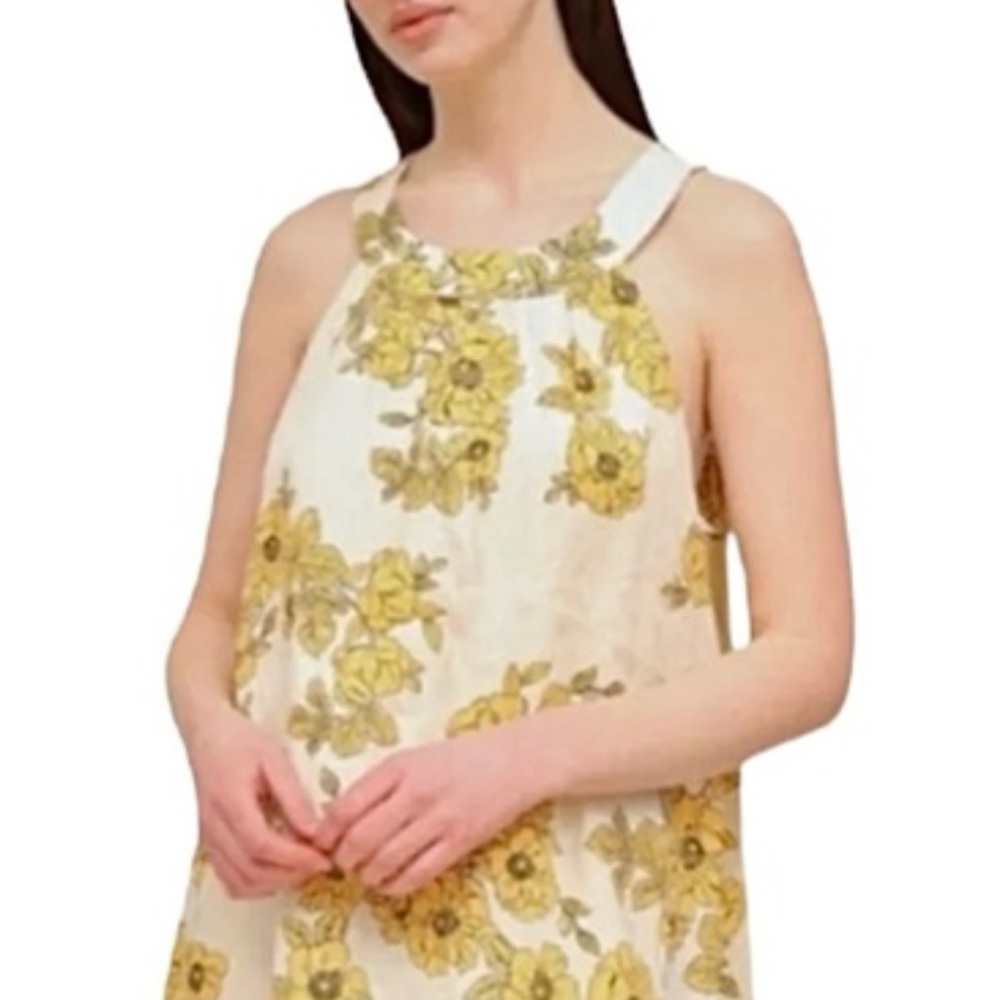 Cynthia Rowley White Sundress with Yellow Floral Print - Picture 2 of 7